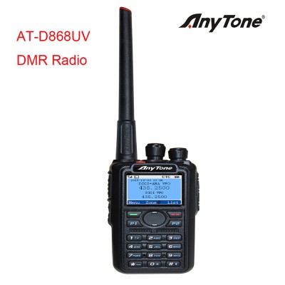 2017 Newest Anytone AT-D868UV dual band digital walkie talkie with GPS